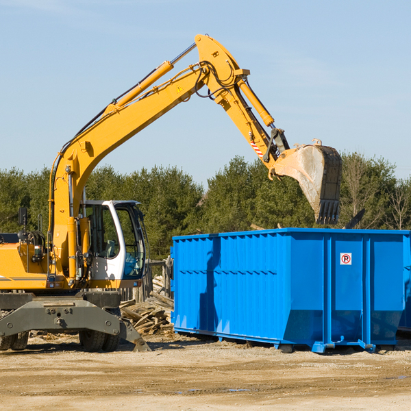 are there any restrictions on where a residential dumpster can be placed in Racine Wisconsin